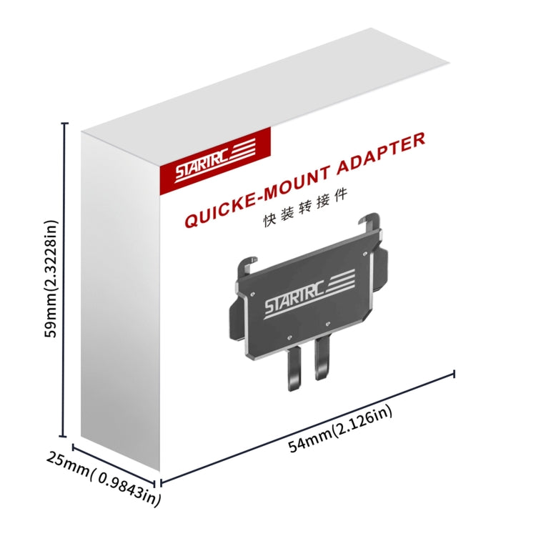 STARTRC Quick Mount Adapter Extension Bracket, For DJI Pocket 3