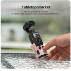 For DJI Osmo Pocket 4 / 3 Sunnylife Multifunctional Magnetic Mount Tabletop Base Bracket Angles Adjustable Stand — view 14