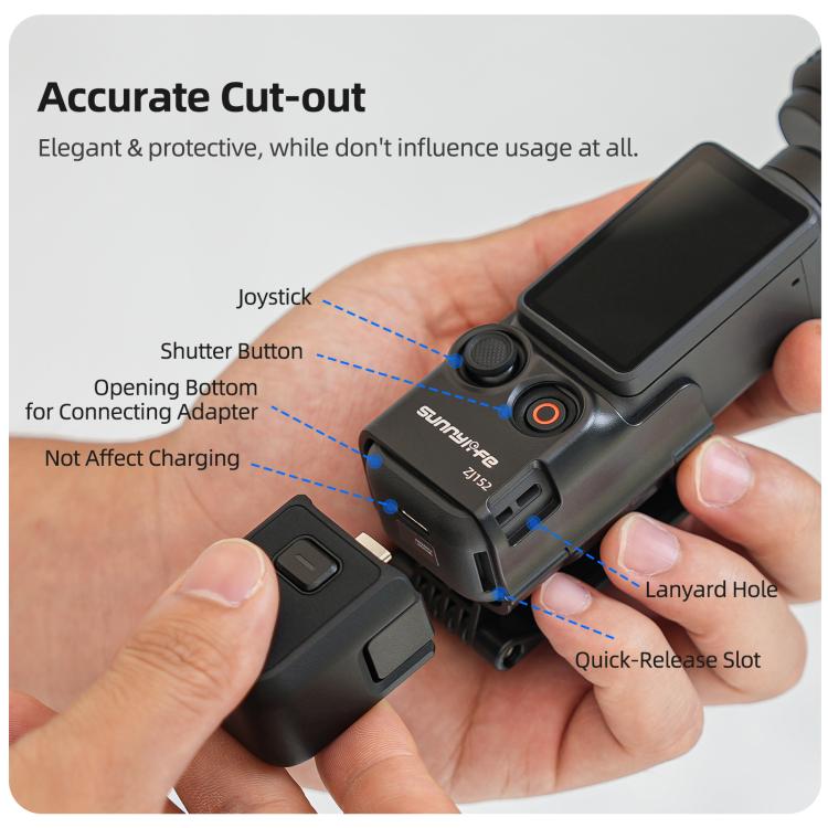 For DJI Osmo Pocket 4 / 3 Sunnylife Multifunctional Magnetic Mount Tabletop Base Bracket Angles Adjustable Stand — view 16