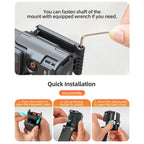 For DJI Osmo Pocket 4 / 3 Sunnylife Multifunctional Magnetic Mount Tabletop Base Bracket Angles Adjustable Stand — view 19
