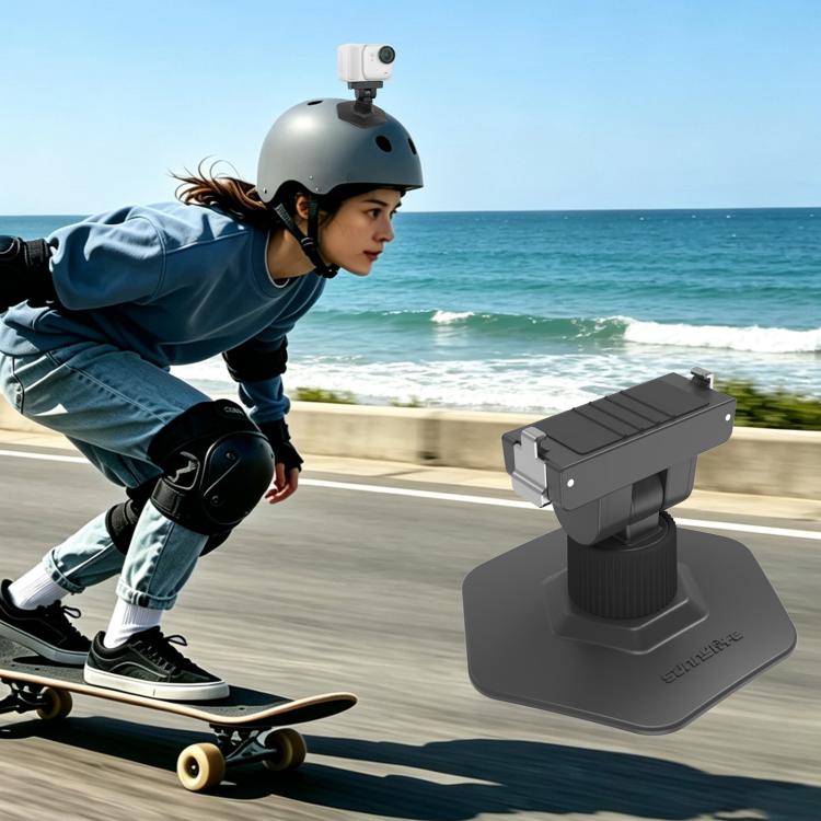 Sunnylife Magnetic Flexible Adhesive Helmet Mount Base Quick-Release Action Camera Holder, For Insta360 GO Ultra