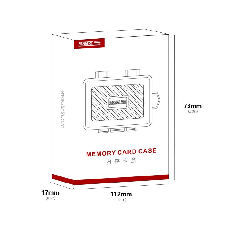 STARTRC V1 Flash Card Box SD / TF Memory Card Storage Case For DJI