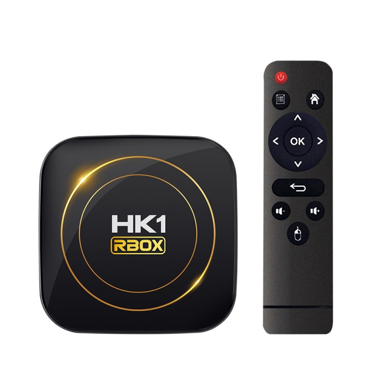 HK1 RBOX-H8S 4K Ultra HD Android 12.0 Smart TV Box with Remote Control, Allwinner H618 Quad-Core, 2GB+16GB — EU Plug