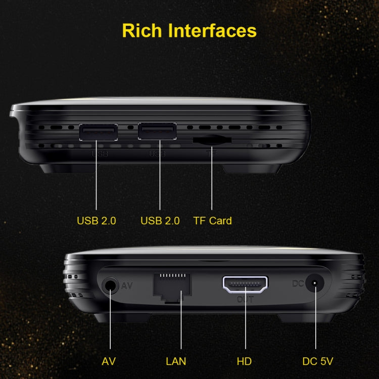 HK1 RBOX-H8S 4K Ultra HD Android 12.0 Smart TV Box with Remote Control, Allwinner H618 Quad-Core, 2GB+16GB