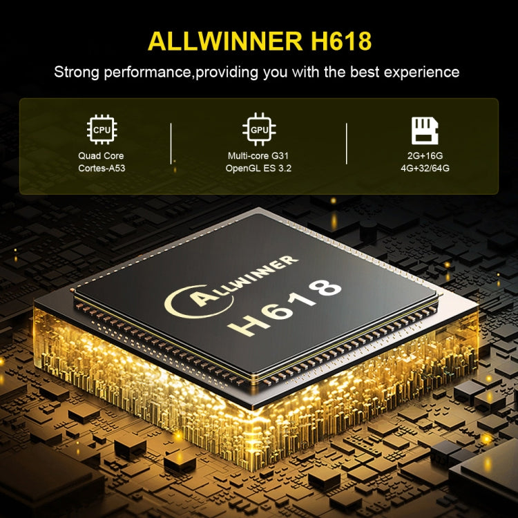 HK1 RBOX-H8S 4K Ultra HD Android 12.0 Smart TV Box with Remote Control, Allwinner H618 Quad-Core, 2GB+16GB