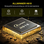 HK1 RBOX-H8S 4K Ultra HD Android 12.0 Smart TV Box with Remote Control, Allwinner H618 Quad-Core, 2GB+16GB