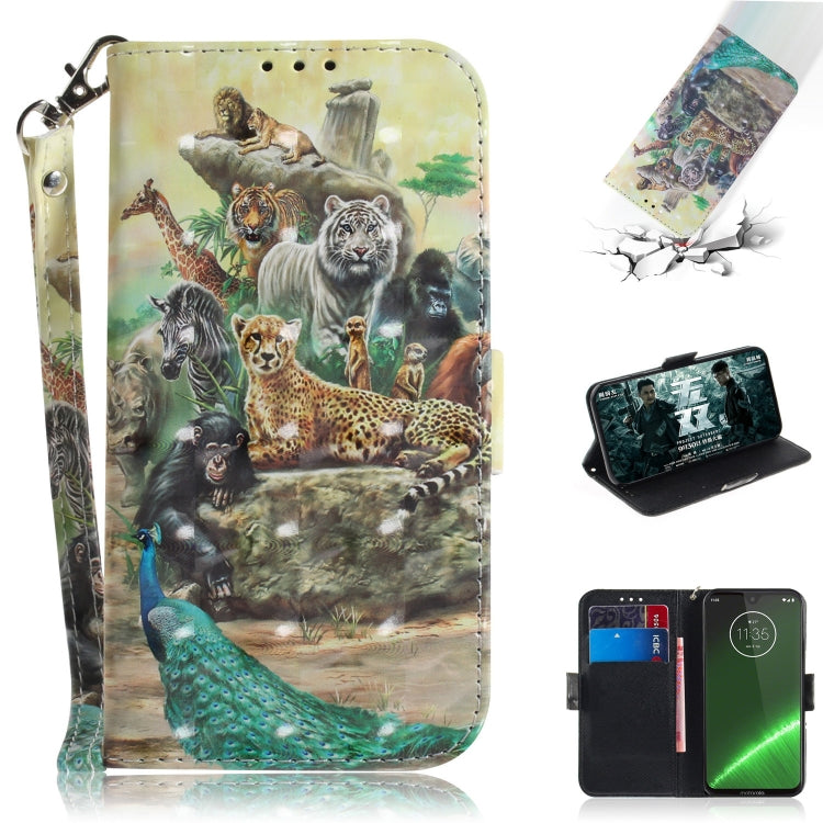 3D Painting Pattern Coloured Drawing Horizontal Flip Leather Case with Holder & Card Slots & Wallet