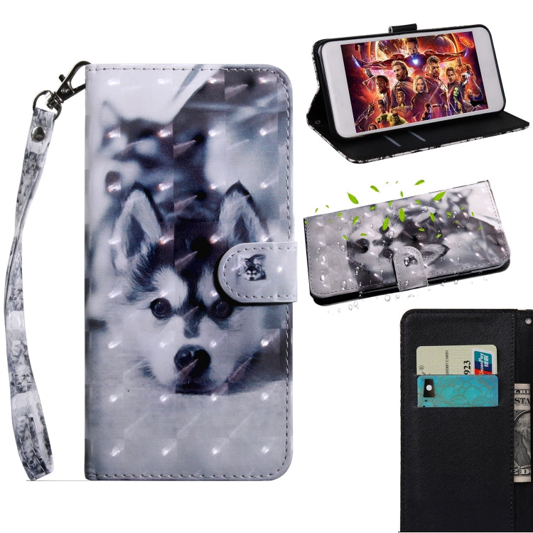 3D Painting Pattern Coloured Drawing Horizontal Flip TPU + PU Leather Case with Holder & Card Slots & Wallet, For LG V50 ThinQ