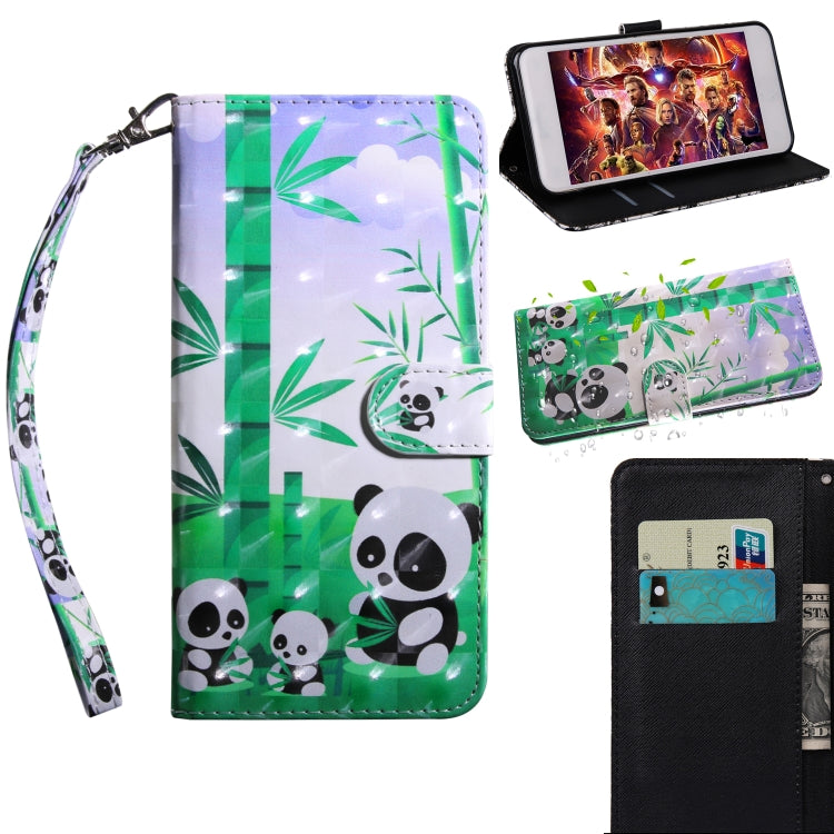3D Painting Pattern Coloured Drawing Horizontal Flip TPU + PU Leather Case with Holder & Card Slots & Wallet, For LG V50 ThinQ