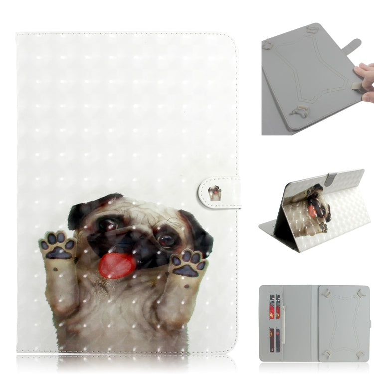 3D Colored Drawing Universal Horizontal Flip Leather Case, with Holder & Card Slot & Wallet — view 19