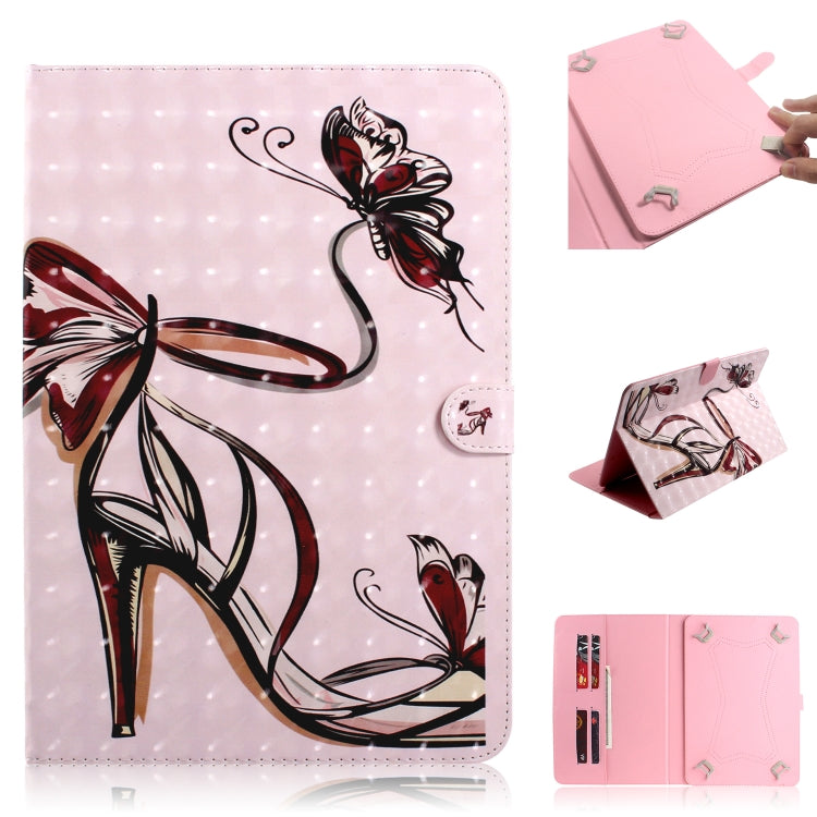 3D Colored Drawing Universal Horizontal Flip Leather Case, with Holder & Card Slot & Wallet — view 25
