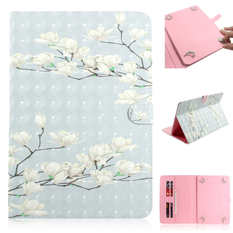3D Colored Drawing Universal Horizontal Flip Leather Case, with Holder & Card Slot & Wallet — view 27