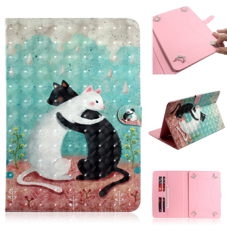 3D Colored Drawing Universal Horizontal Flip Leather Case, with Holder & Card Slot & Wallet — view 28