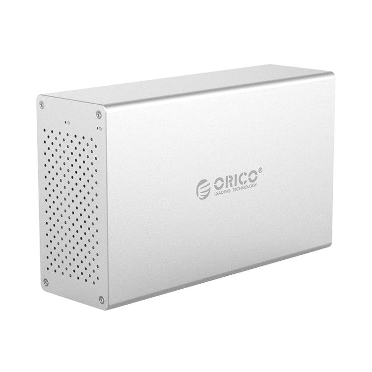 ORICO Honeycomb Series WS200RU3 SATA 3.5 inch 20TB USB 3.0 Dual Bays Aluminum Alloy HDD / SSD Enclosure with Raid, USB 3.0 Dual Bays with Raid