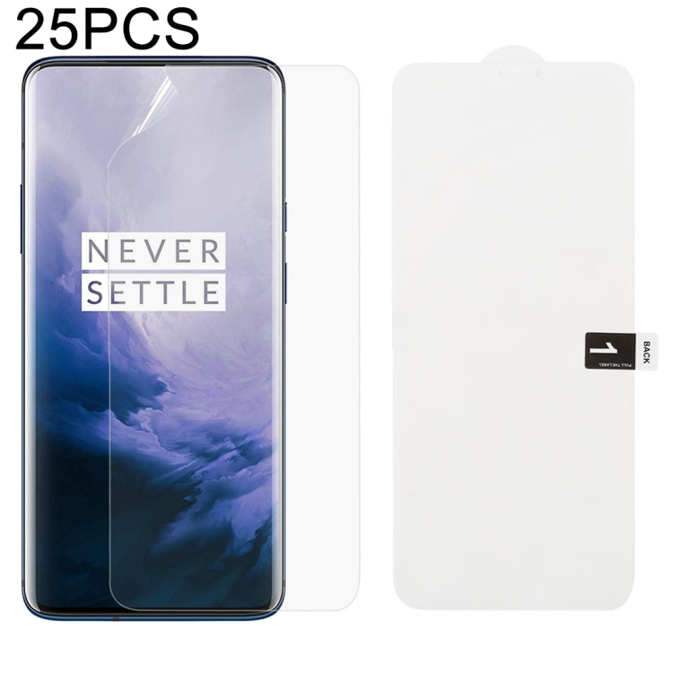 25 PCS Soft Hydrogel Film Full Cover Front Protector with Alcohol Cotton + Scratch Card for