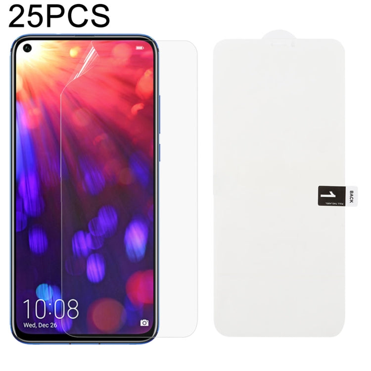 25 PCS Soft Hydrogel Film Full Cover Front Protector with Alcohol Cotton + Scratch Card for