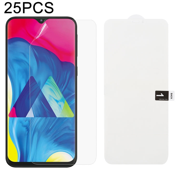 25 PCS Soft Hydrogel Film Full Cover Front Protector with Alcohol Cotton + Scratch Card for Galaxy