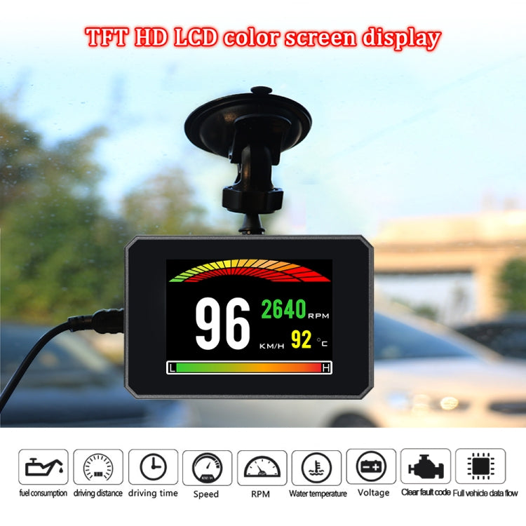 P16 Car HUD Head-up Display OBD2 Fault Code Elimination