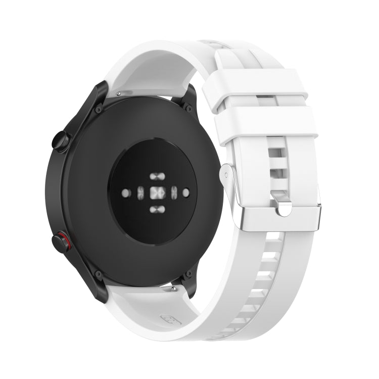 Silicone Replacement Strap Watchband with Silver Steel Buckle