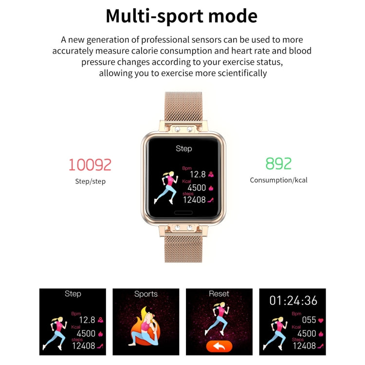 ZL13 1.22 inch Color Screen IP67 Waterproof Smart Watch, Support Sleep Monitor / Heart Rate Monitor / Menstrual Cycle Reminder, Style: Red Leather Strap