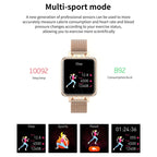 ZL13 1.22 inch Color Screen IP67 Waterproof Smart Watch, Support Sleep Monitor / Heart Rate Monitor / Menstrual Cycle Reminder, Style: Red Leather Strap