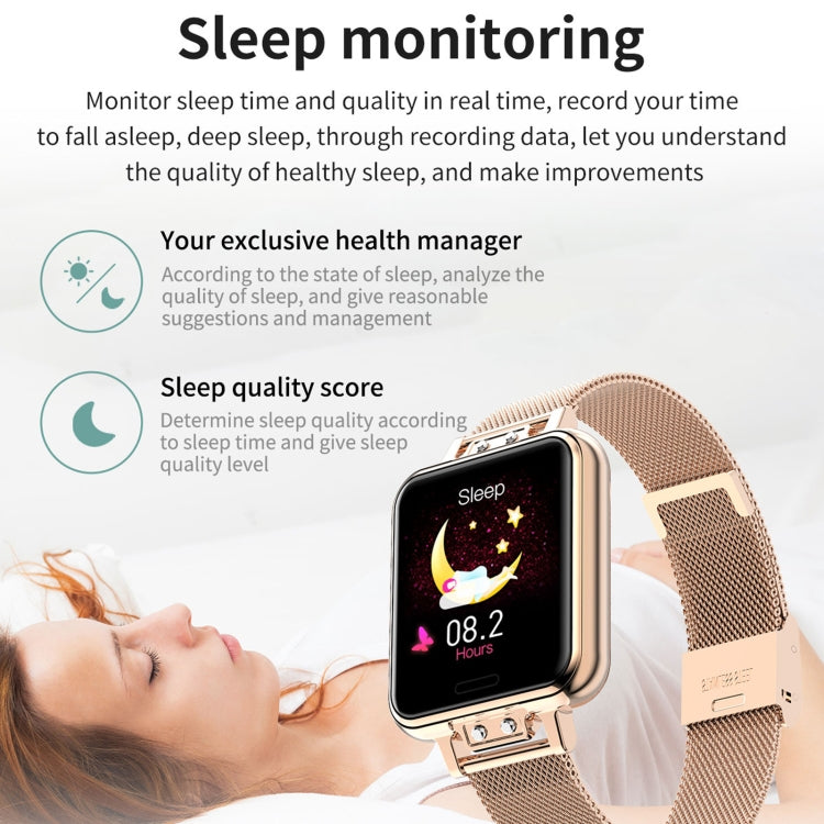 ZL13 1.22 inch Color Screen IP67 Waterproof Smart Watch, Support Sleep Monitor / Heart Rate Monitor / Menstrual Cycle Reminder, Style: Red Leather Strap