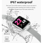 ZL13 1.22 inch Color Screen IP67 Waterproof Smart Watch, Support Sleep Monitor / Heart Rate Monitor / Menstrual Cycle Reminder, Style: Red Leather Strap