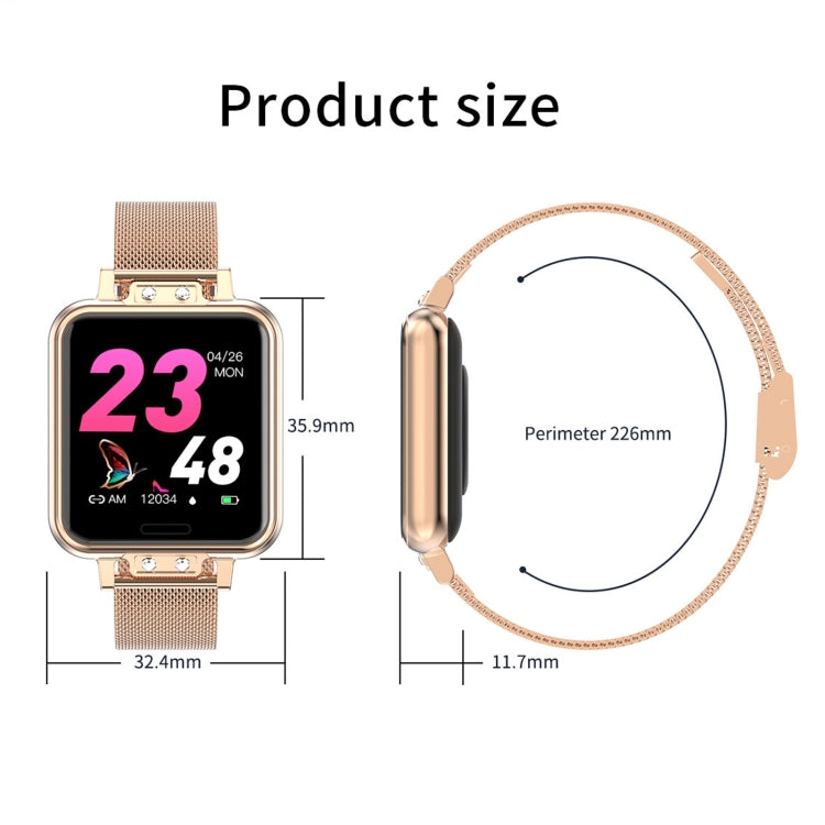 ZL13 1.22 inch Color Screen IP67 Waterproof Smart Watch, Support Sleep Monitor / Heart Rate Monitor / Menstrual Cycle Reminder, Style: Red Leather Strap