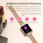 ZL13 1.22 inch Color Screen IP67 Waterproof Smart Watch, Support Sleep Monitor / Heart Rate Monitor / Menstrual Cycle Reminder, Style: Red Leather Strap