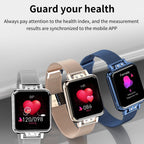 ZL13 1.22 inch Color Screen IP67 Waterproof Smart Watch, Support Sleep Monitor / Heart Rate Monitor / Menstrual Cycle Reminder, Style: Red Leather Strap