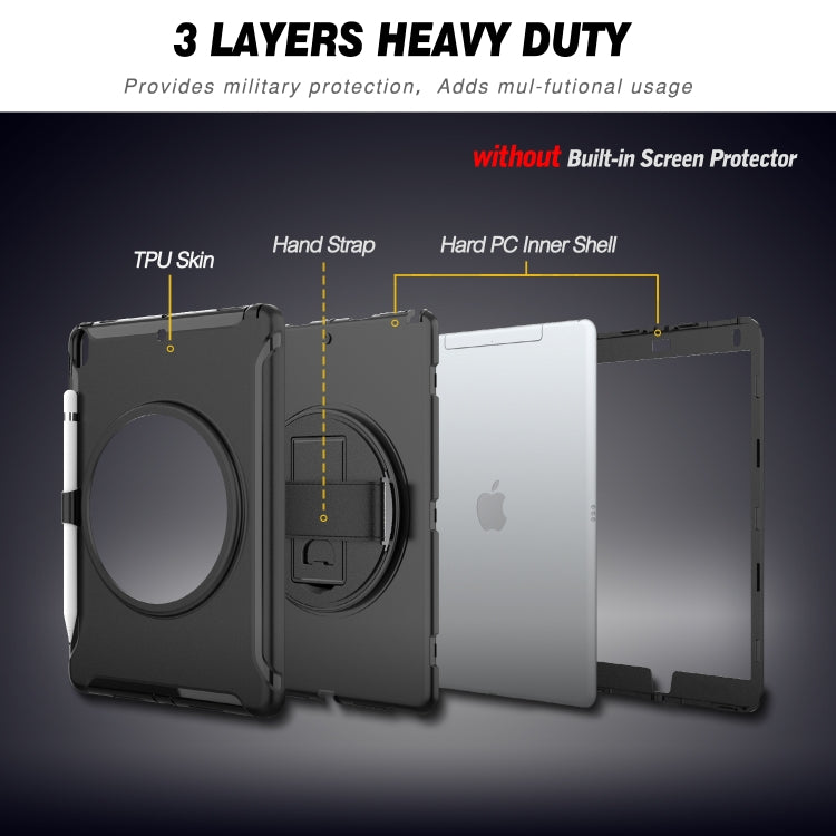 360 Degree Rotation PC+TPU Protective Cover with Holder & Hand Strap