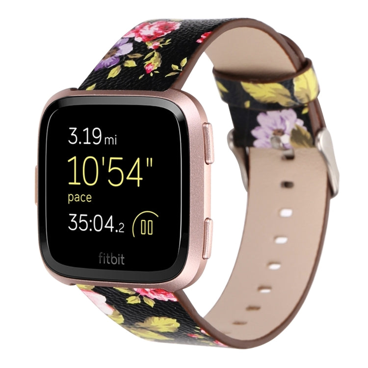 For Fitbit Versa 1 / 2 Flower Pattern Replacement Wrist Strap Watchband