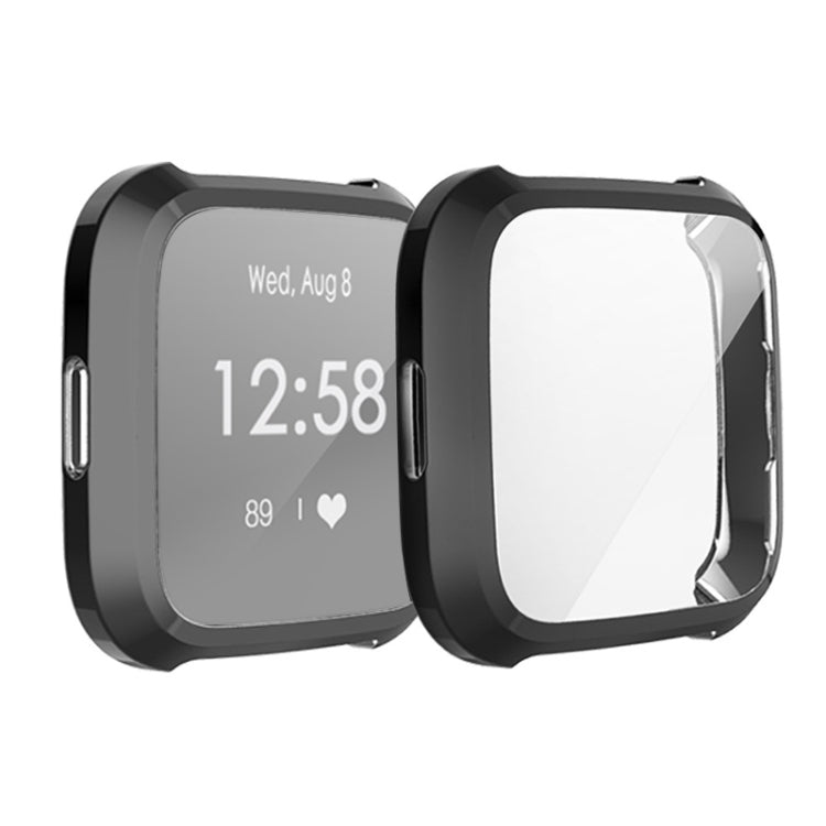 For Fitbit Versa Lite Smart Watch Full Coverage Plating TPU Protective Case — view 3
