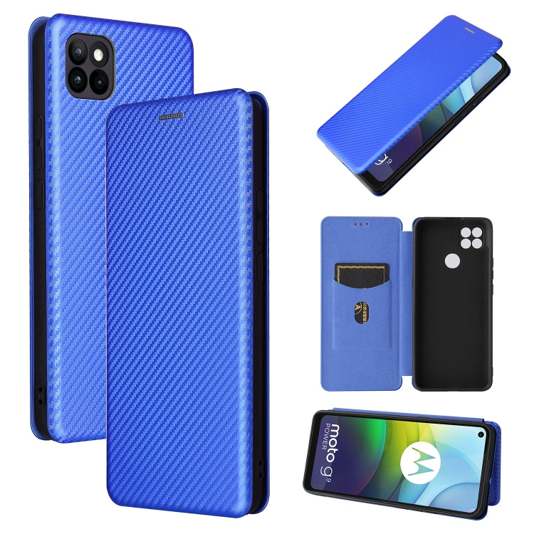 Carbon Fiber Texture Magnetic Horizontal Flip TPU + PC + PU Leather Case with Card Slot, For HTC Desire 20 Plus — view 25