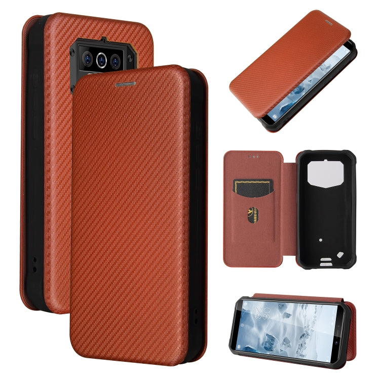 Carbon Fiber Texture Magnetic Horizontal Flip TPU + PC + PU Leather Case with Card Slot, For HTC Desire 20 Plus — view 40