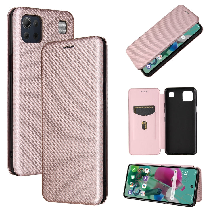 Carbon Fiber Texture Magnetic Horizontal Flip TPU + PC + PU Leather Case with Card Slot, For HTC Desire 20 Plus — For Motorola Moto  G9 Power