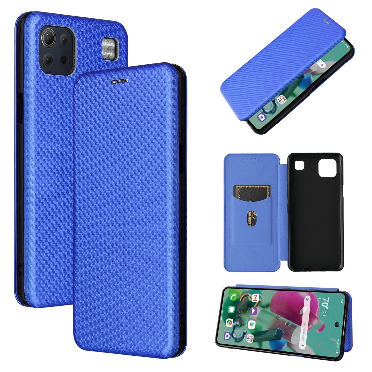 Carbon Fiber Texture Magnetic Horizontal Flip TPU + PC + PU Leather Case with Card Slot, For HTC Desire 20 Plus — view 26