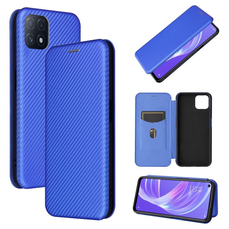 Carbon Fiber Texture Magnetic Horizontal Flip TPU + PC + PU Leather Case with Card Slot, For HTC Desire 20 Plus — view 29