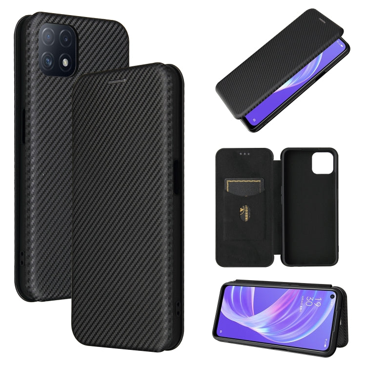 Carbon Fiber Texture Magnetic Horizontal Flip TPU + PC + PU Leather Case with Card Slot, For HTC Desire 20 Plus — view 48