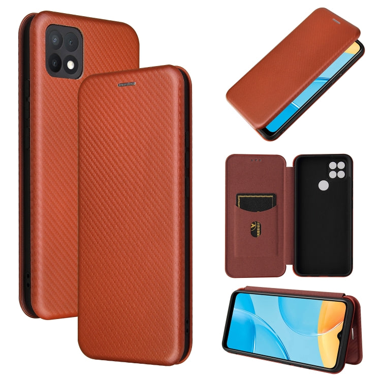 Carbon Fiber Texture Magnetic Horizontal Flip TPU + PC + PU Leather Case with Card Slot, For HTC Desire 20 Plus — view 23
