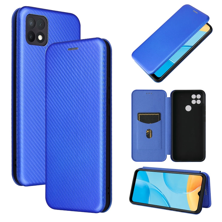 Carbon Fiber Texture Magnetic Horizontal Flip TPU + PC + PU Leather Case with Card Slot, For HTC Desire 20 Plus — view 30