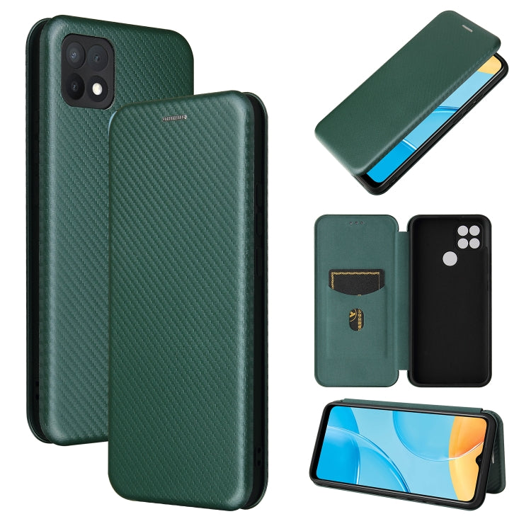 Carbon Fiber Texture Magnetic Horizontal Flip TPU + PC + PU Leather Case with Card Slot, For HTC Desire 20 Plus — view 39
