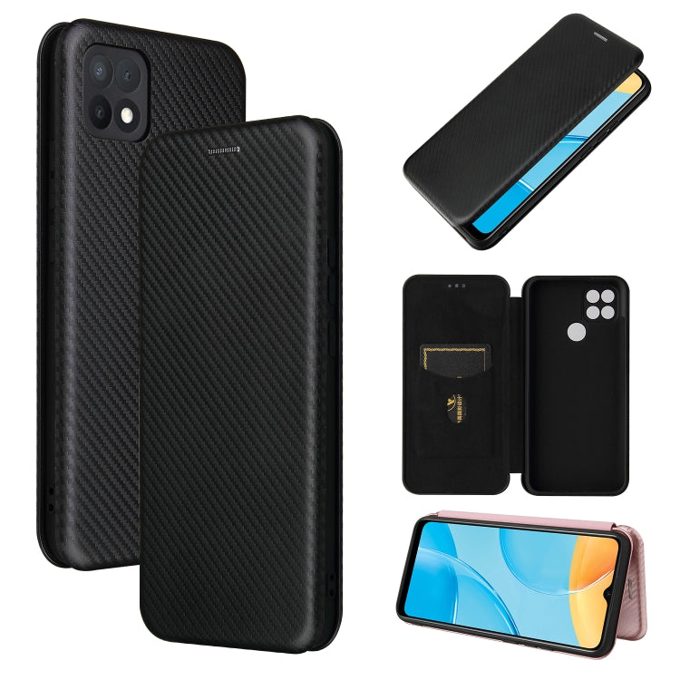 Carbon Fiber Texture Magnetic Horizontal Flip TPU + PC + PU Leather Case with Card Slot, For HTC Desire 20 Plus — view 49