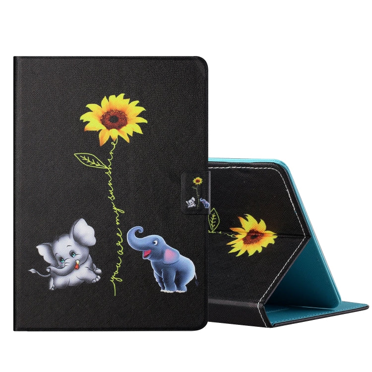 Colored Drawing Horizontal Flip Leather Case with Holder & Card Slots — view 38