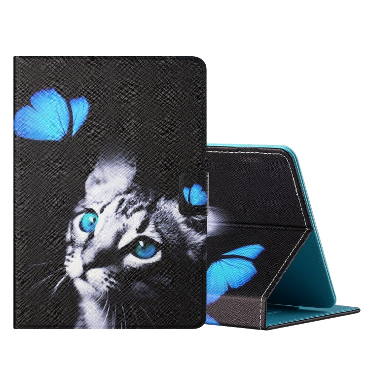 Colored Drawing Horizontal Flip Leather Case with Holder & Card Slots — view 39
