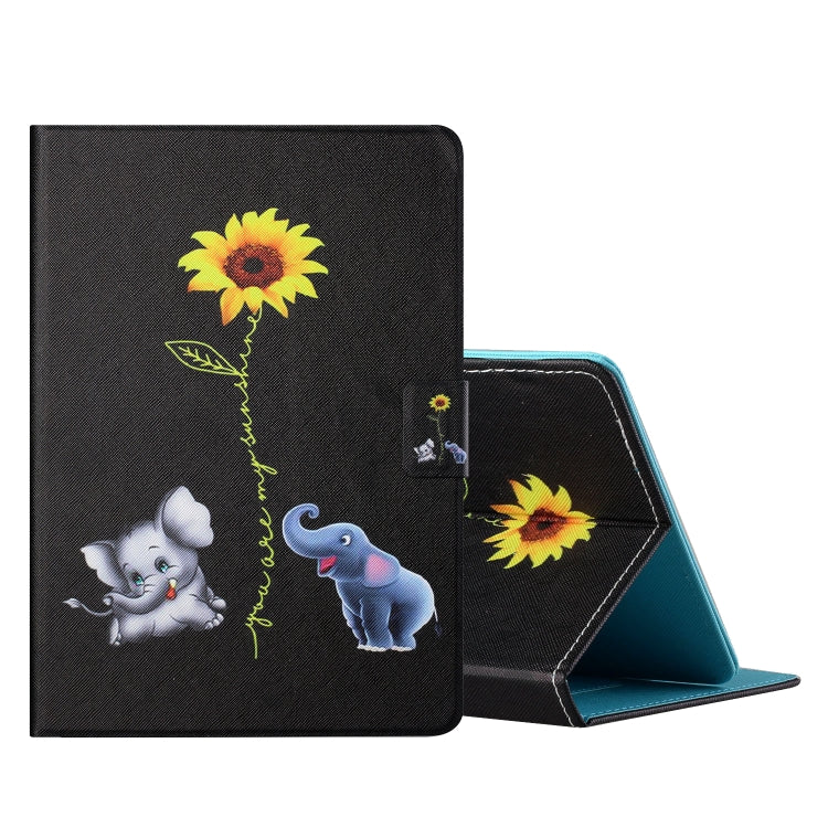 Colored Drawing Horizontal Flip Leather Case with Holder & Card Slots — view 44
