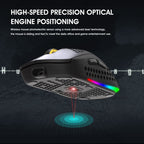 HXSJ T90 RGB Light Three-mode Wireless Gaming Mouse