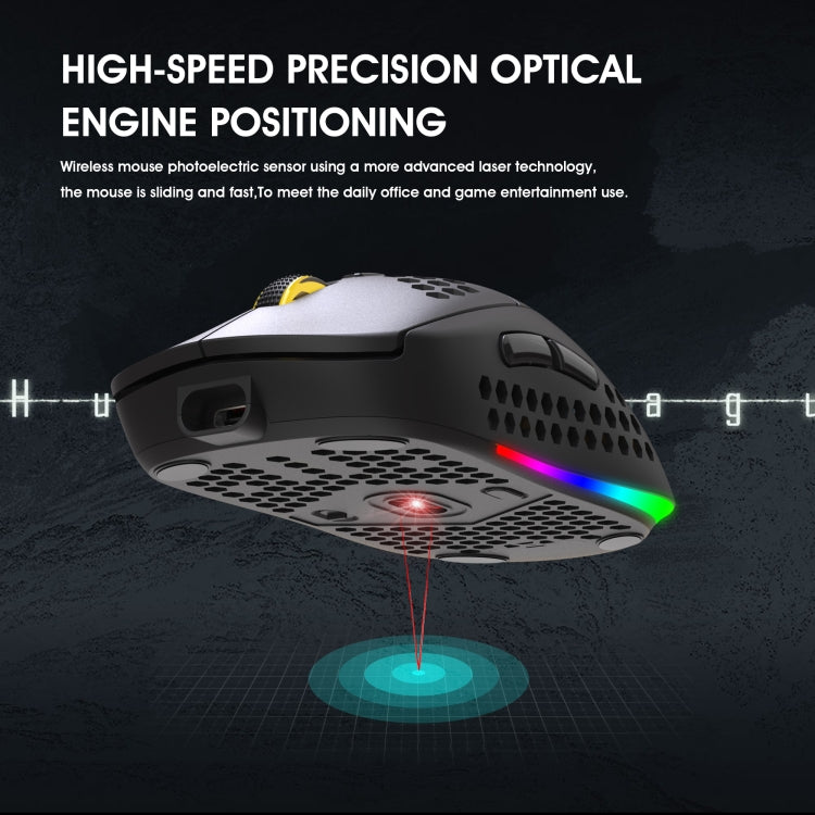 HXSJ T90 RGB Light Three-mode Wireless Gaming Mouse