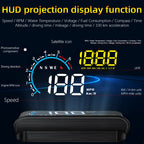 M12 OBD2 + GPS Mode Car Head-up Display HUD Overspeed / Speed / Water Temperature / Low Voltage / Fault Alarm