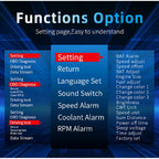 P20 OBD2 + GPS Mode Car Head-up Display HUD Overspeed / Speed / Water Temperature Alarm